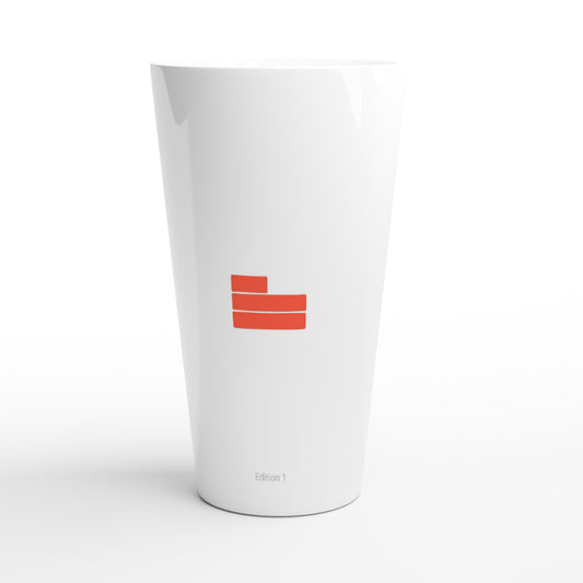 Limited Edition: Minimalist Brand - White Latte 17oz Ceramic Mug