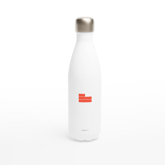 Limited Edition: Minimalist Brand - White 17oz Stainless Steel Water Bottle